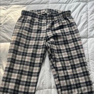 Ardene Black and White Plaid Men's Joggers